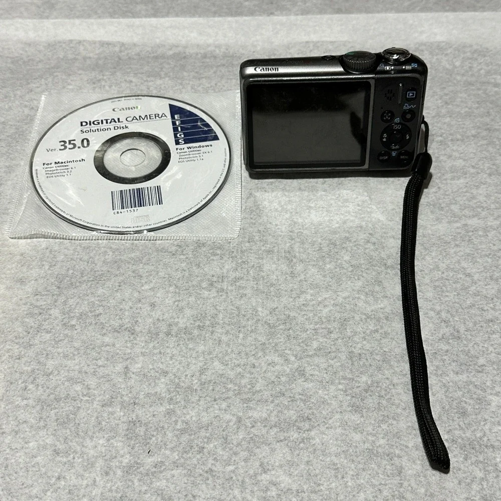 Canon PowerShot A2000 IS 10MP Digital Camera Pink For Parts Or Repair Lens Error